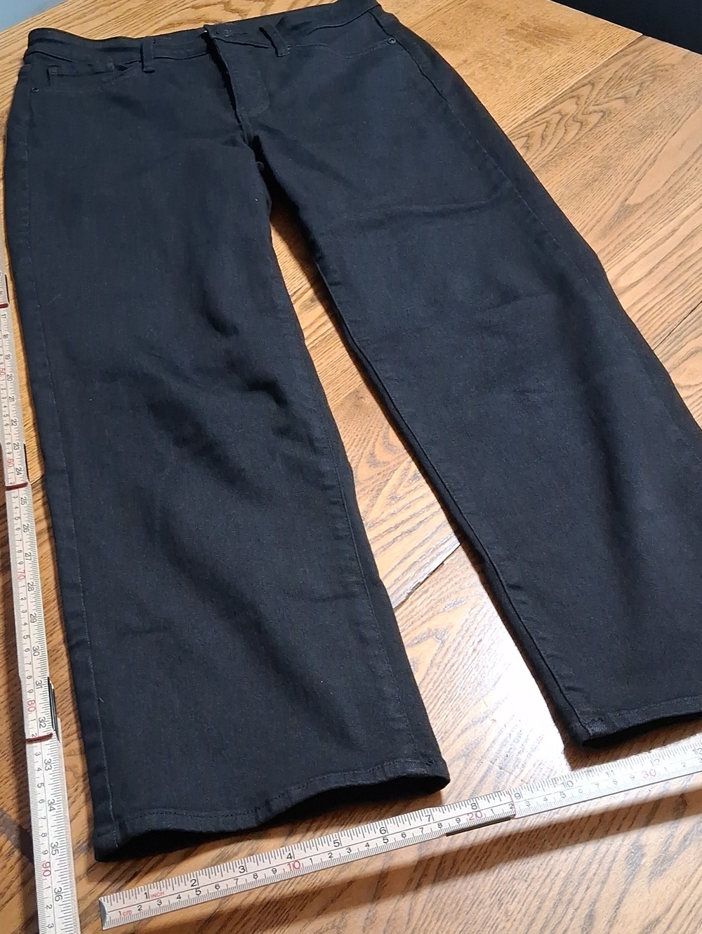 NYDJ Jeans 2P Womens BLACK BAILEY RELAXED Preowned Used LIFT TUCK Denim